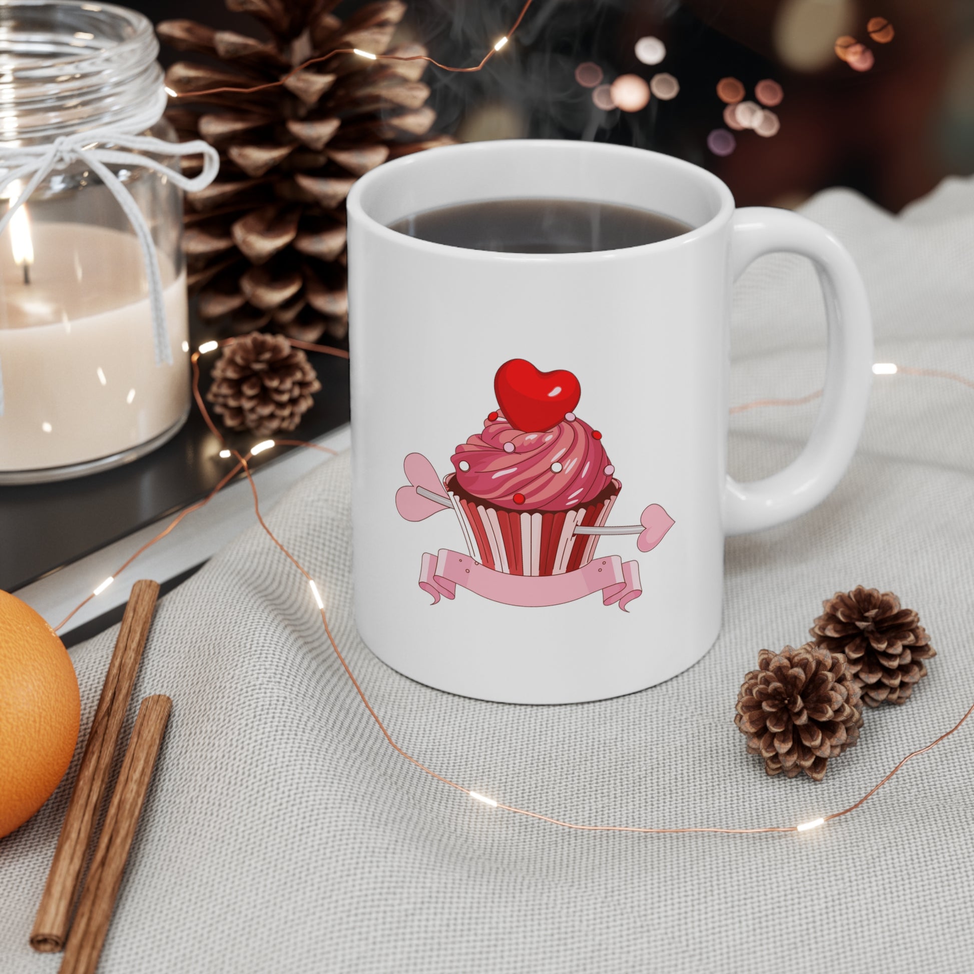 Valentine Cupcake Mug 11oz Printify