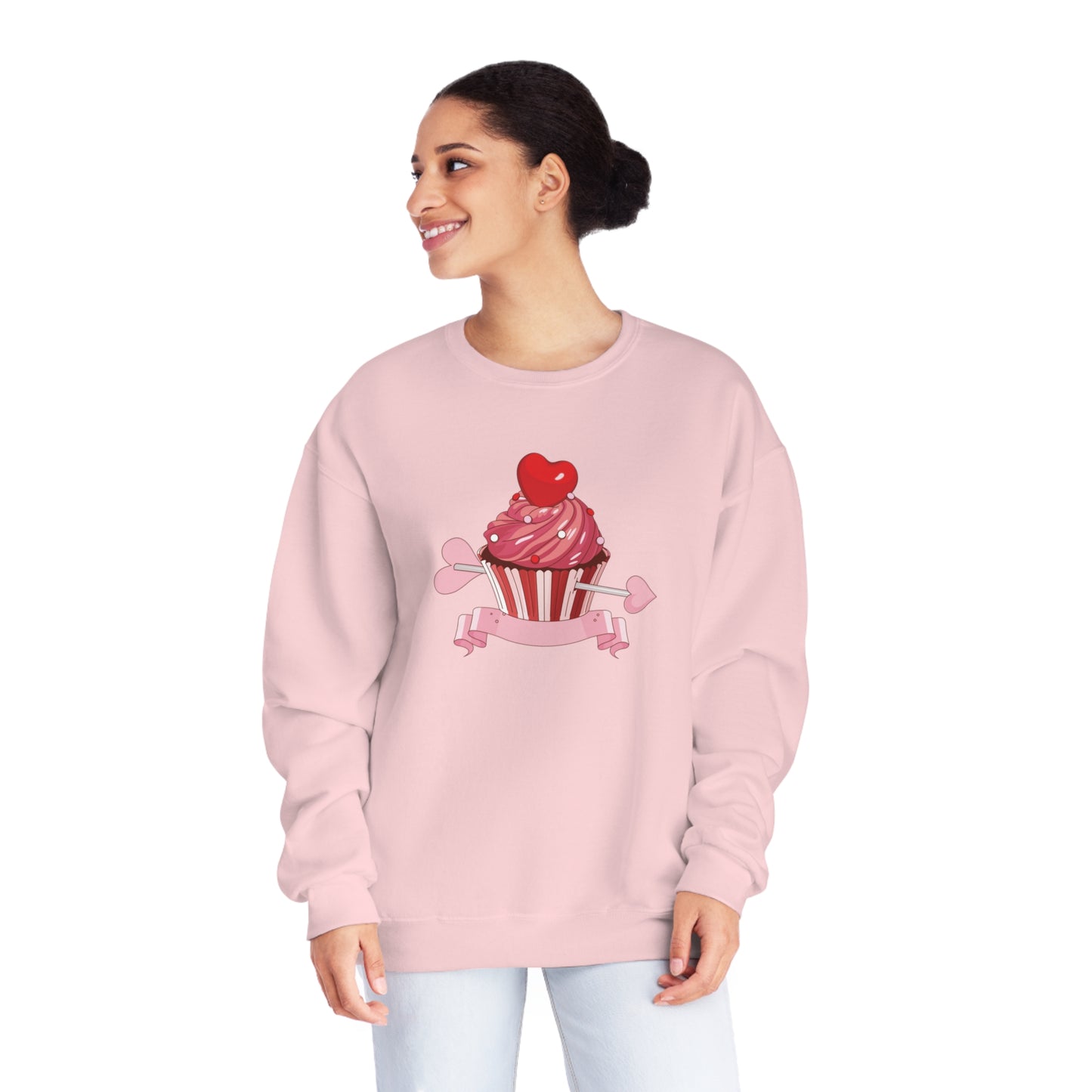 Unisex Valentines CupCake Sweatshirt Printify