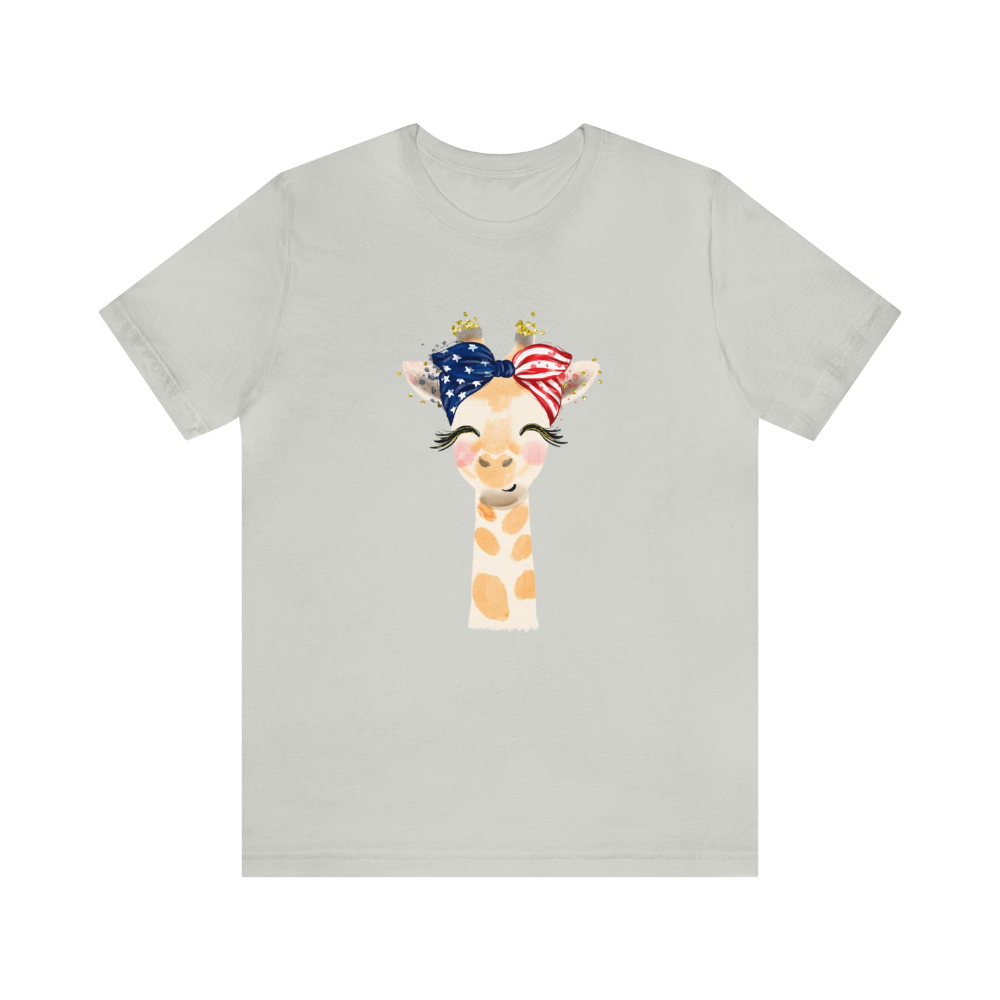 Giraffe shirt, 4th of July women's shirt, Fourth of July Tee, Cute shirt, Women shirt, Printify