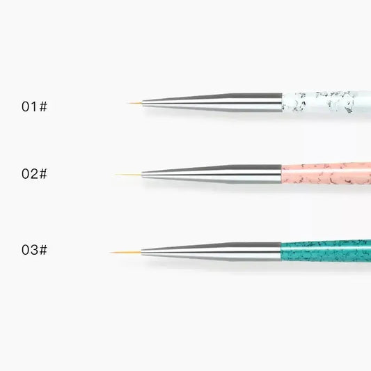 Brush Liner Detail Set 3pcs Kolinsky