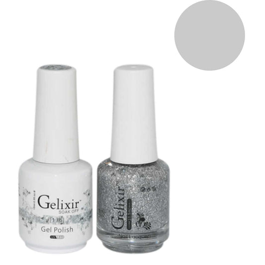 Gelixir Gel Polish & Nail Lacquer Duo - #136 Gelixir