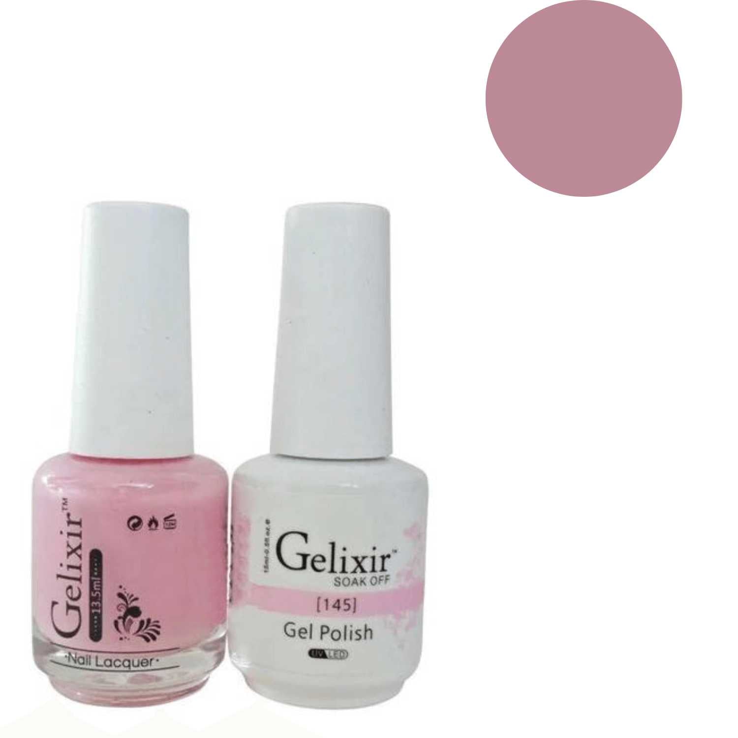 Gelixir Gel Polish & Nail Lacquer Duo - #145 Gelixir