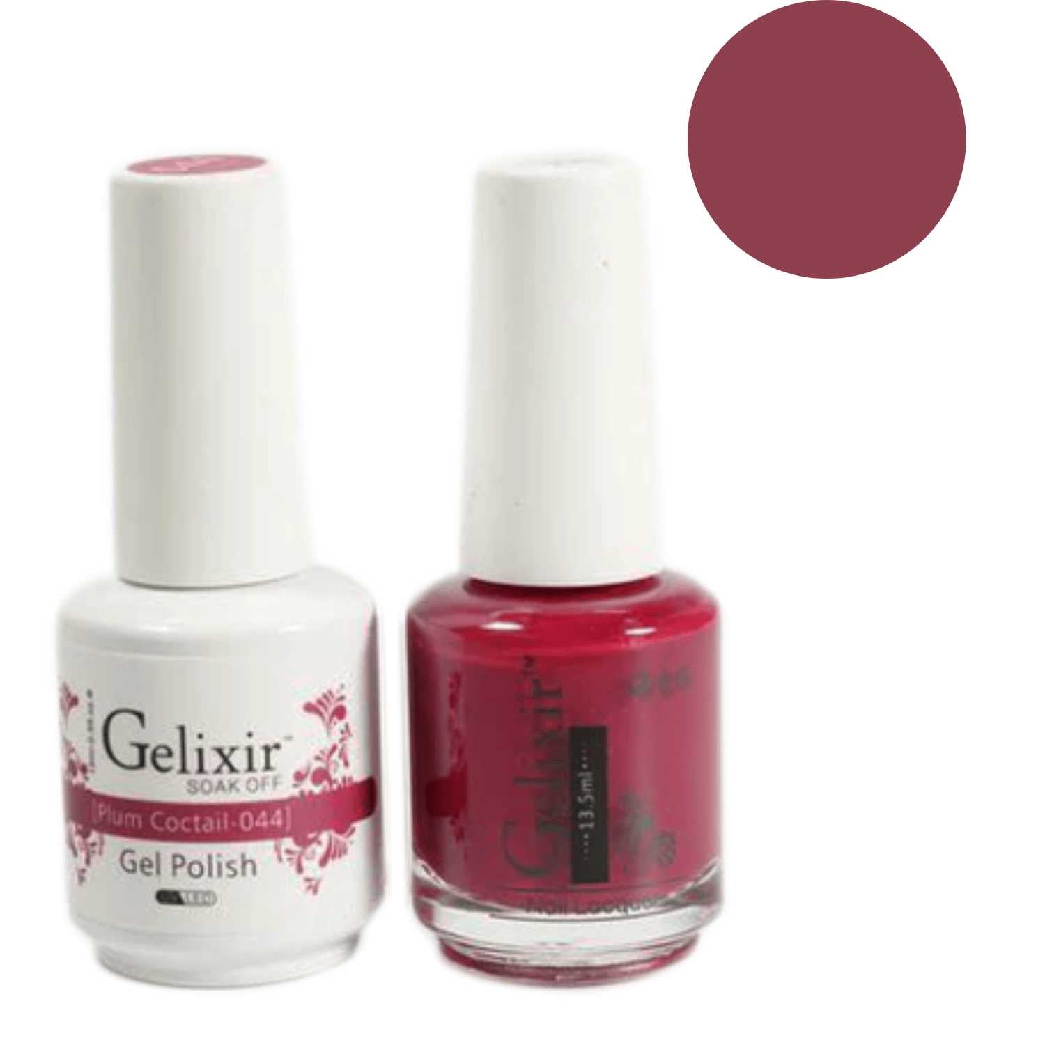 Gelixir Gel Polish & Nail Lacquer Duo Plum Cocktail - #44 Gelixir