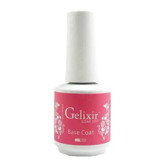 Gelixir Gel Soak Off Base Coat 0.5 oz Gelixir