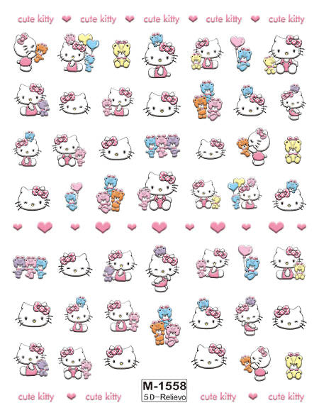 Nail Sticker 5D Cute Kitty M1558 Beyond Beauty Page