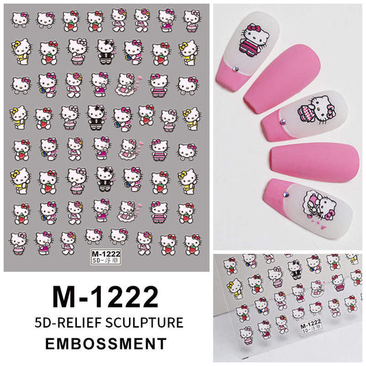 Nail Sticker 5D Hello Kitty Color M1222 Beyond Beauty Page