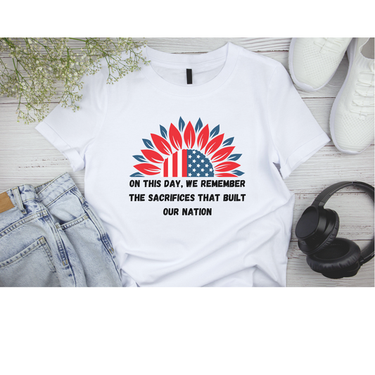 4th of July Sunflower Shirt, Fourth Of July Shirt, Independence Day Shirts, Freedom shirt, Printify