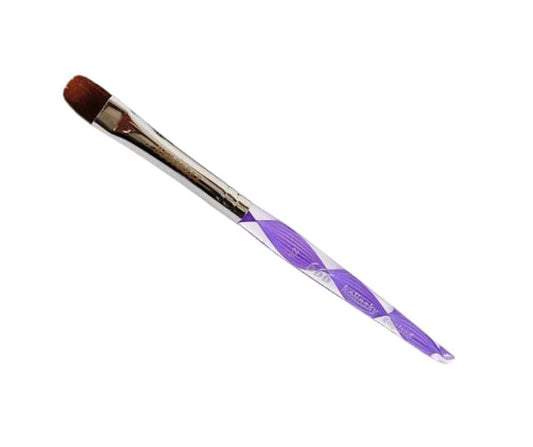 666 French Brush Purple Spiral Size 14 Kolinsky