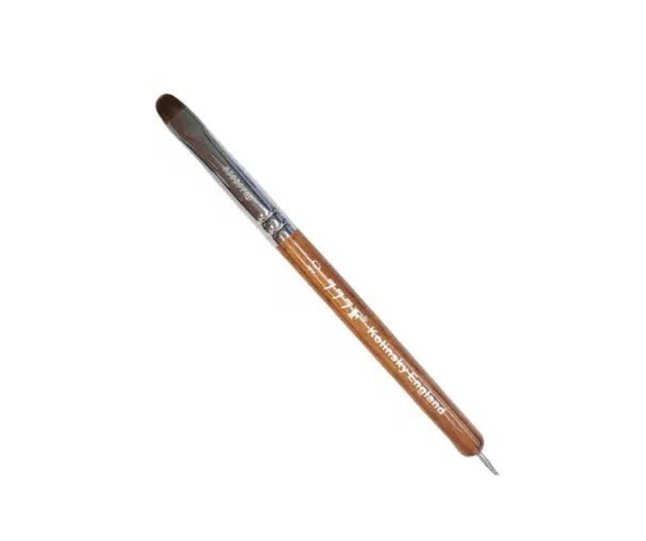 777 French Brush Red Wood Dotting Tool Size 14 Kolinsky