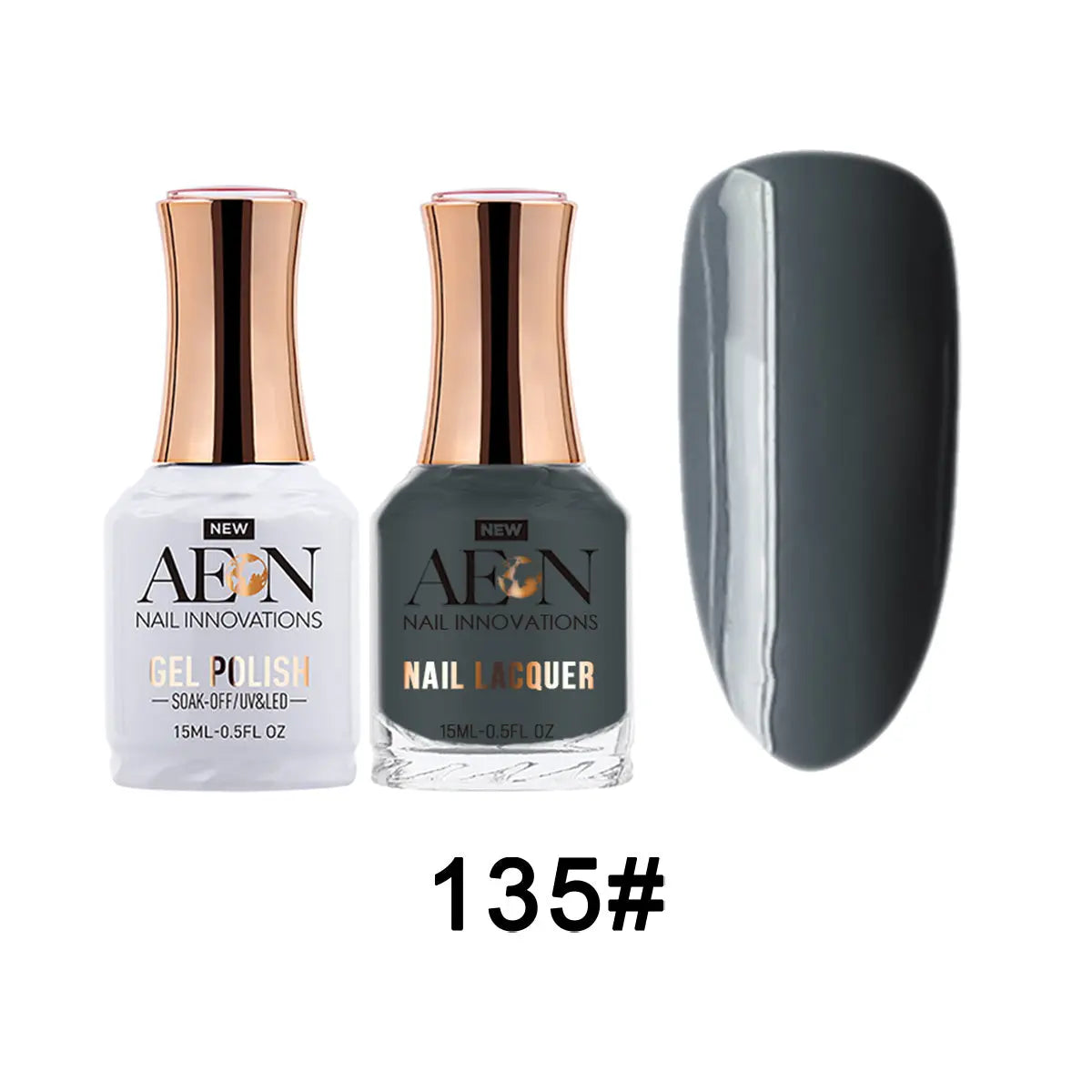 Aeon Gel polish Duo - Black Widow 0.5 oz - #135A Aeon