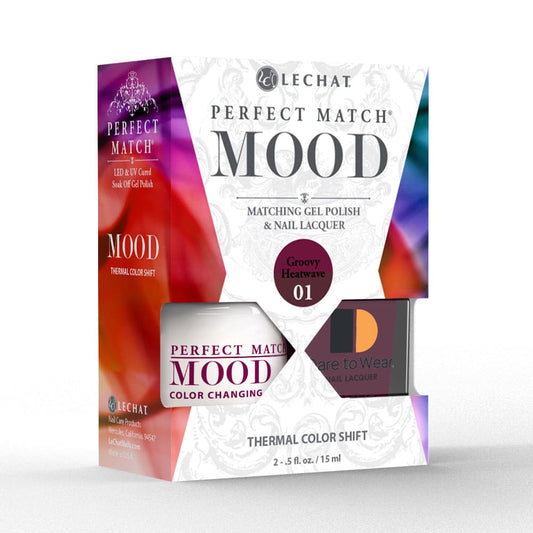 Lechat Perfect Match Mood Color Changing Gel Polish - Groovy Heat Wave 0.5 oz - #PMMDS01 Lechat