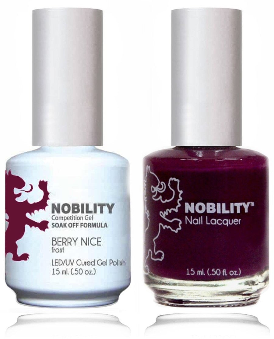 Lechat Nobility Gel Polish & Nail Lacquer - Berry Nice 0.5 oz - #NBCS095 Nobility